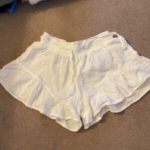 Ocean drive white beach shorts